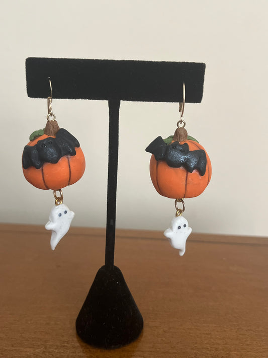 Halloween Pumpkin Earrings